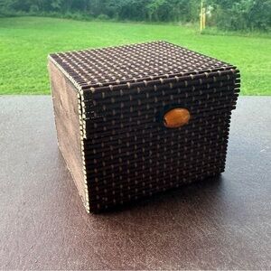 WOODEN TRINKET BOX NEW